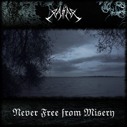 Never Free from Misery, black metal album cover