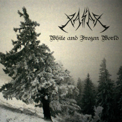 White and Frozen World, black metal album cover