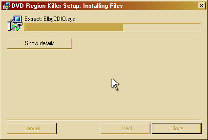Installing DVD Region Killer Files