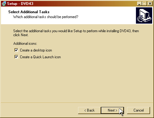 Select Additional Tasks