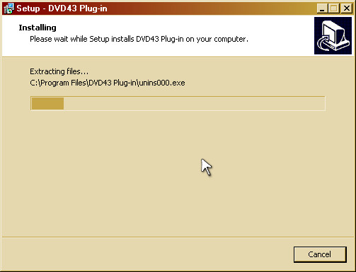 Installing DVD43 Plug-in